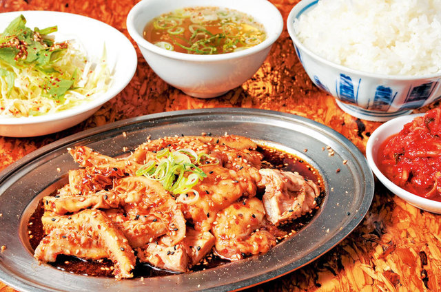 ホルモン肉五郎　ホルモンミックス定食 肉増しダブル