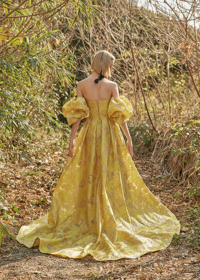 クラウディア｜「K.RANNE-クランネ-」新作ウェディングドレス｜KNE0043_Yellow