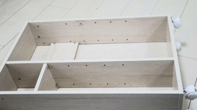 【ニトリ トイレ収納・フィーノ2】中の仕切り板は5段階で調整可能です◎