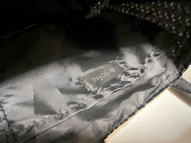 「a-jolie（アジョリー）」のブランドタグも♡【a-jolie（アジョリー）PEARL BASKET 2WAY BAG】