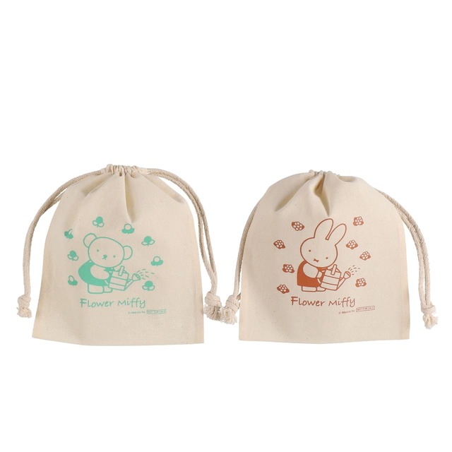【フラワーミッフィー】店内で5,500円(税込)以上お買い上げで「フラワーミッフィー オリジナルデザイン巾着(全2種、第1弾と第2弾で各1種ずつ)」をプレゼント