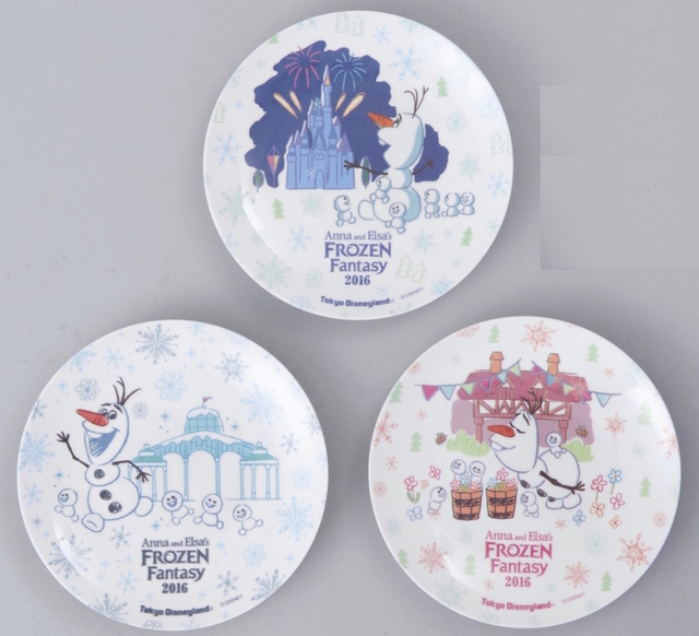 「アナとエルサのフローズンファンタジー」スペシャルグッズ ミニプレートセット ¥1,400