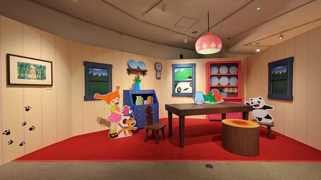 【パンダコパンダ展-ところざわサクラタウンの巻-】物語の舞台にもなっているダイニングの再現コーナー