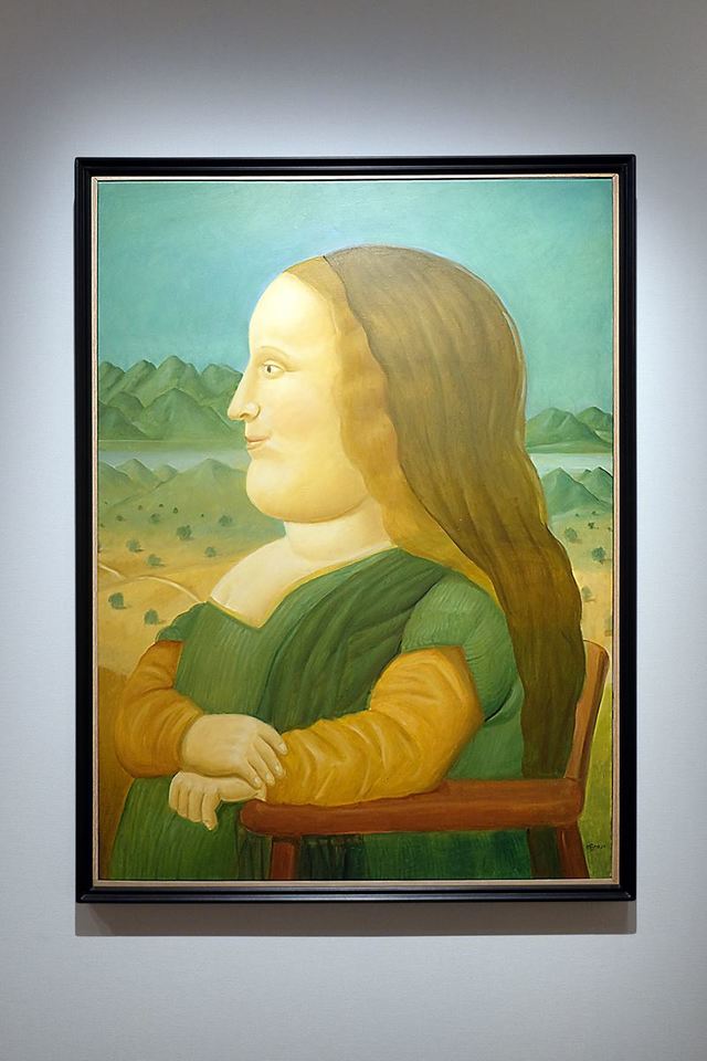 フェルナンド・ボテロ《モナ・リザの横顔》2020年