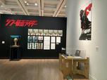 第4章「憧憬、そして再生」展示風景。『シン・仮面ライダー』資料展示