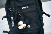 【MILKFED.】ミッキー リュックサック・バックパック 32L チャーム・ポーチ・カラビナ付き 16,500円