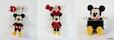 【左：チャーム＜ミッキーマウス＞】【中：チャーム＜ミニーマウス＞】材料セット価格：4,290円（税込）【右：スマホスタンド＜ミッキーマウス＞】材料セット価格：5,280円（税込）