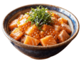 「サーモンとイクラ」<価格:1,680円(税込)>【“刺身食べ放題”で話題の『漁港食堂 秦野店』がリニューアルオープン!海鮮丼・定食・海鮮だし茶漬けなど、さらにメニューが充実!】