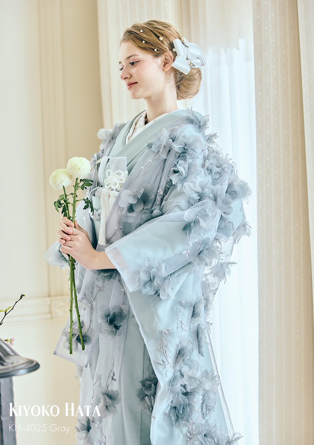 【クラウディア】KIYOKO HATA(キヨコハタ)新作ウェディングドレス|KH-4025_Gray
