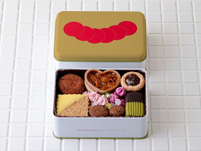 【エキュート「ecute VALENTINE’s DAY 2025」】紅屋のクッキー缶　ショコラ　1缶　3,850円／和楽紅屋（エキュート品川）