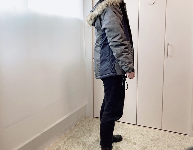 【ワークマン DIAMAGIC DIRECT(R)GRAMITECH(ディアマジック ダイレクトグラミテック)綿防風防寒2WAYジャケット】シンプルですが、立体感のあるデザインで飽きない