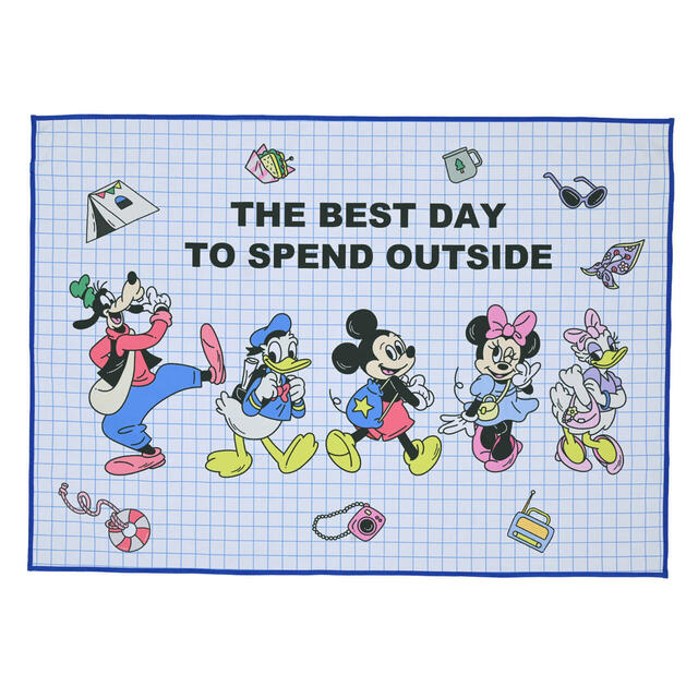 ミッキー＆フレンズ レジャーシート 大判 DISNEY LEISURE TIME 3,000円