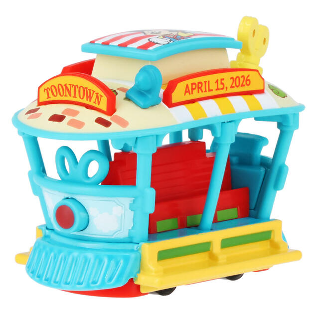 ディズニー・ビークル・コレクション(トミカ〉 1,800円｜東京ディズニーランド開園43周年を記念したグッズ｜販売店舗：東京ディズニーランド「ギャグファクトリー／ファイブ・アンド・ダイム」｜発売日：2026年4月15日（水）