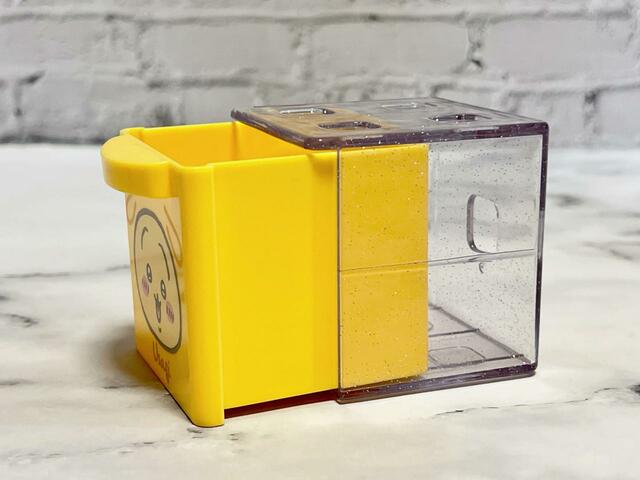 【ちいかわ CUCASE】パジャマバージョンの引き出しは、ちゃんとパジャマの色になっています！うさぎはノーマルバージョンより少し濃いイエロー！