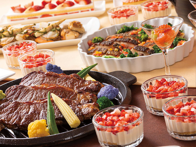 「ステーキ＆ストロベリースイーツ・ディナービュッフェ」＜期間：2026年1月9日～3月15日の金・土・日曜日＞【サーロインステーキ＆苺スイーツが食べ放題！「東京ベイ舞浜ホテル ファーストリゾート」の“金・土・日限定ディナービュッフェ”】