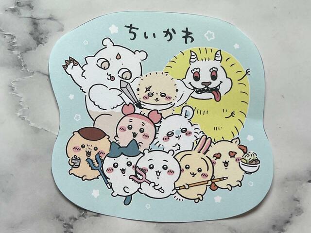 メッセージカード1。豪華なキャラクター勢揃いデザインです