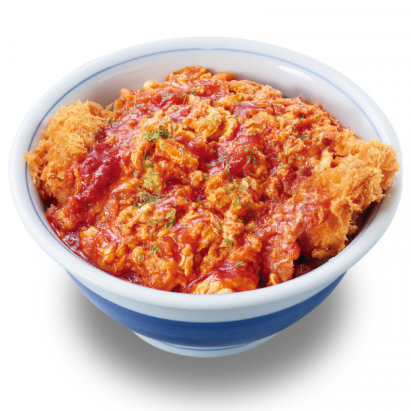 トマたまチキンカツ丼