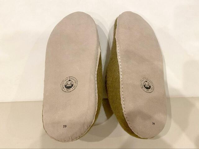 【BEAMS fennica ルームシューズ フェルトスリッパ】裏のデザインまでおしゃれ！さすがおしゃれセレクトショップBEAMSが扱うだけあります