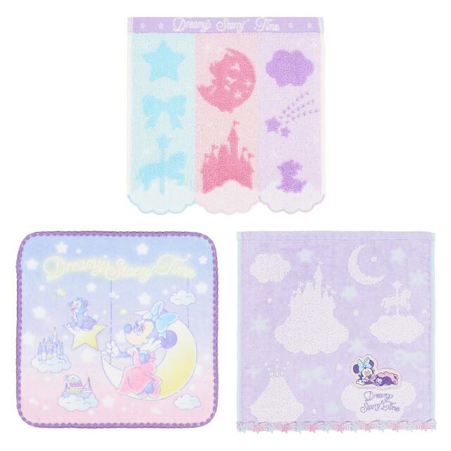ミニタオルセット 2,700円|東京ディズニーリゾート ミニーマウスのリラックスタイムグッズ|販売店舗:東京ディズニーランド「ホームストア」、東京ディズニーシー「ヴィラ・ドナルド・ホームショップ」|発売日:2026年6月25日(木)