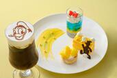 スペシャルデザートセット 1,980円｜提供店舗：東京ディズニーランド「センターストリート・コーヒーハウス」｜スペシャルイベント「ディズニー・パルパル―ザ」第2弾「ドナルドのクワッキー・ダックシティ」スペシャルメニュー