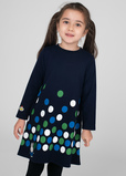 キッズ・ベビー 長袖ワンピース「風船ドット」3,300 円(税込)(サイズ：90/110/130)
