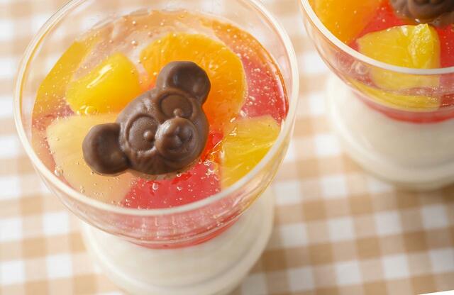 ミルクムース＆フルーツ