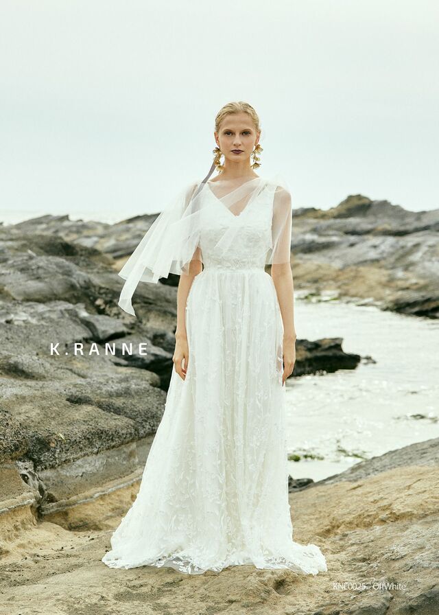 「K.RANNE-クランネ-」新作ウェディングドレス KNE0025_OffWhite