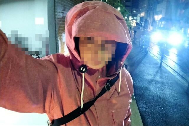 【ワークマン フレイムテックマウンテンザックライトウォームレイン】フードで濡れない