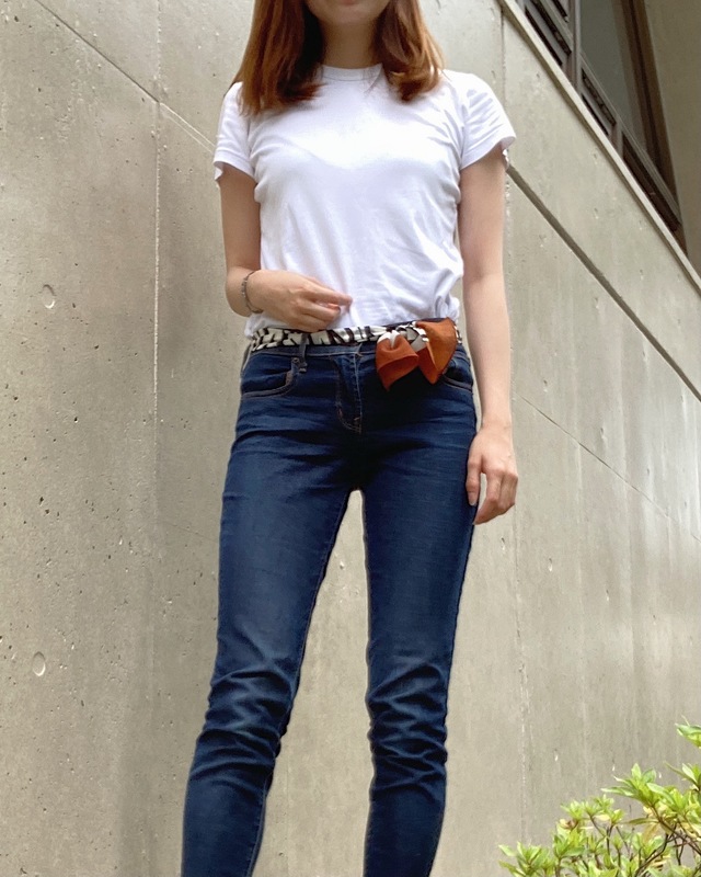 【GU　アニマルプリントスカーフ】　ブラウンのアクセントカラーもGOOD