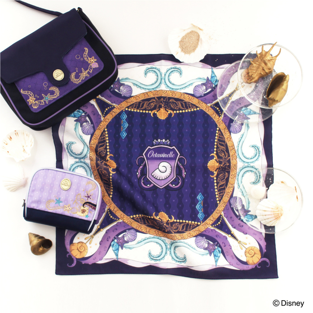 『ディズニー ツイステッドワンダーランド』のモチーフのハンカチーフ、ポーチ、ショルダーが、数量限定で一般販売開始