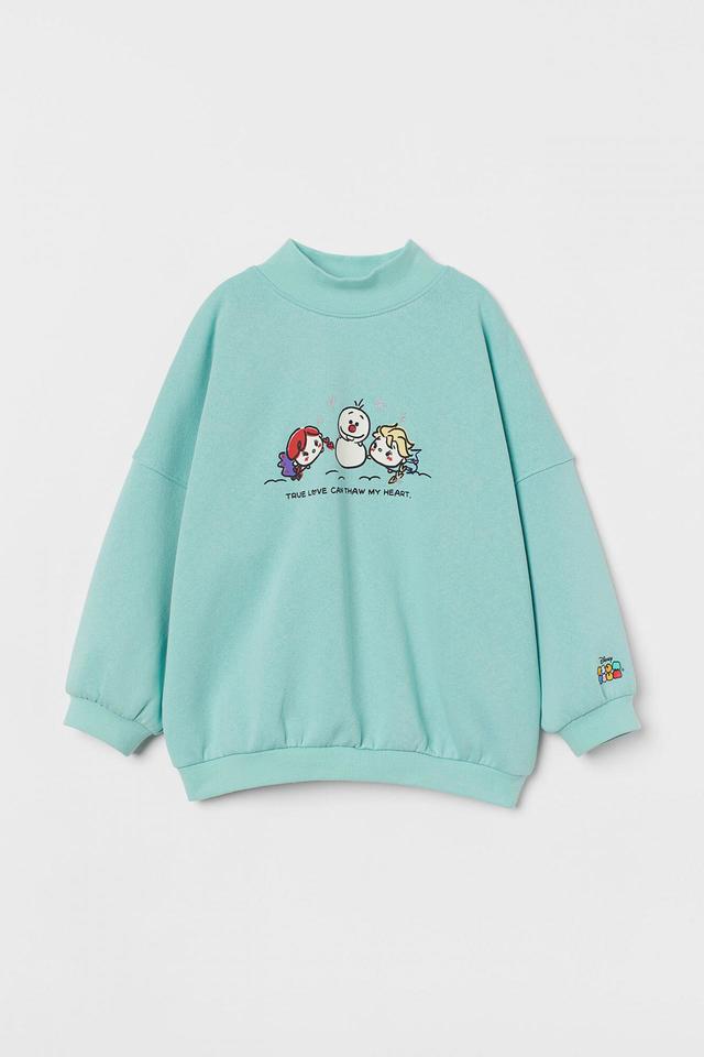 プリント オーバーサイズスウェットトップス¥1,999