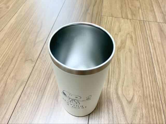 【デコホーム ステンレスボトルホルダー(スヌーピー yum)】飲み物を直接入れることも可能