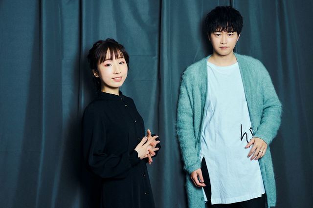 洲崎綾、逢坂良太　撮影：友野雄
