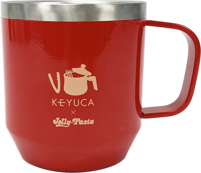 「KEYUCAオリジナルステンレスマグ」＜容量：300ml＞【「ジョリーパスタの冬の福袋2025」発売！「KEYUCAコラボグッズ」や「4,000円分お食事券」入りのお得すぎる福袋！】　