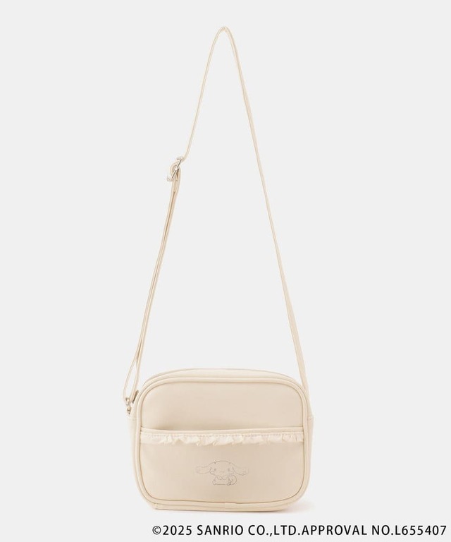 【サンリオキャラクターズ×ロペピクニック】「【KIDS】合皮ミニショルダーバッグ」カラー:オフ(シナモロール) ¥3,520