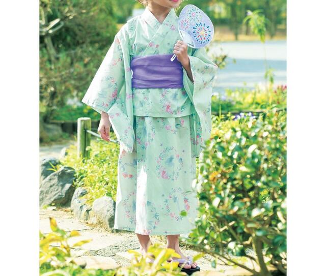 サマーワンピースとしても使える!キャラクターモチーフの2WAY浴衣セット|¥5,990 (税込)