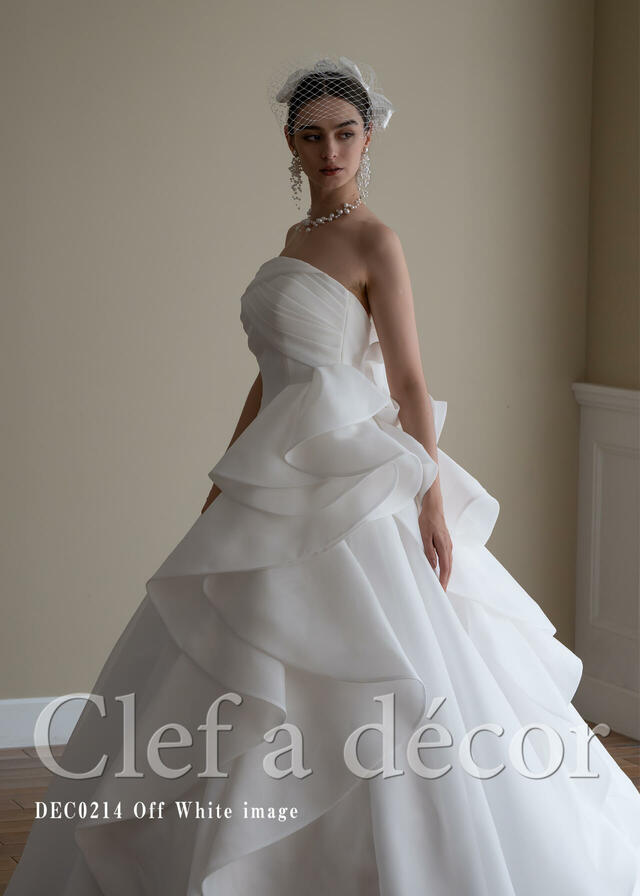 クラウディア｜「Clef a decor-クレアデコール」新作ウェディングドレス｜DEC0214_Offwhite