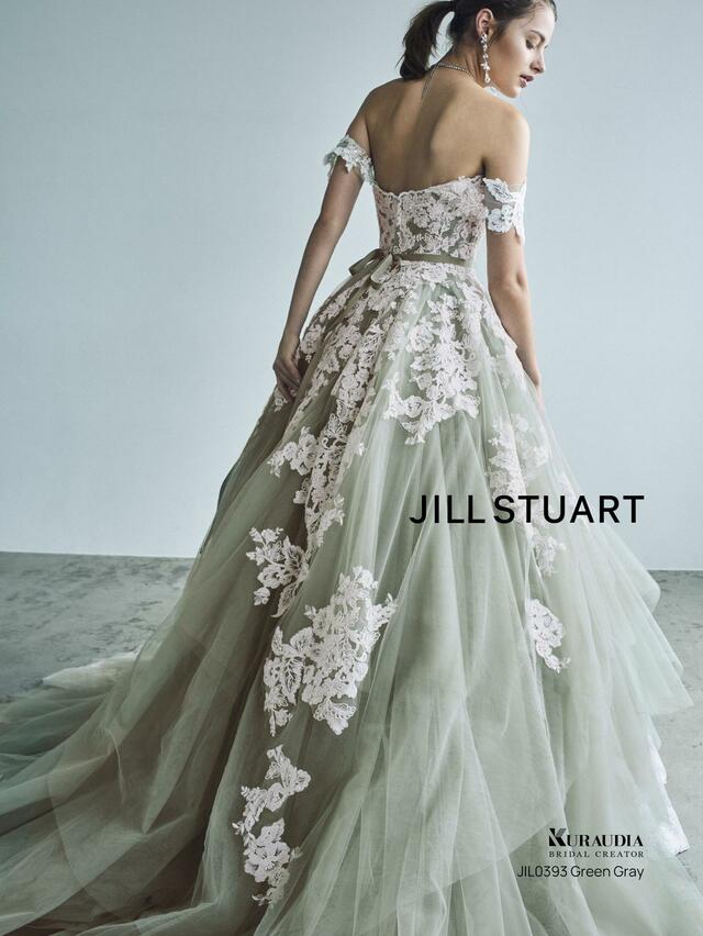 【JILL STUART（ジルスチュアート）新作ウェディングドレス】JIL0393-Green_Gray