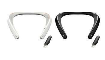 軽量で長時間再生可能なネックバンド型ワイヤレススピーカー「MY