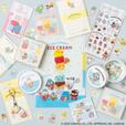 【はぴだんぶい×古川紙工 アイスクリームショップシリーズ】全57種類のアイテムがずらり！A5クリアファイルやアクリルキーホルダーなど定番グッズも♪