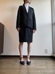 【WORKMAN SOLOTEX(R)(ソロテックス)使用レディース スーツ ジャケット、スカート】黒のジャケットとスカートは1着持ってて間違いなし