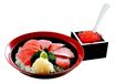 枡盛りいくらと鮭の親子丼 