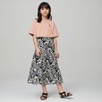 GIRLSグラフィックT(半袖)　GIRLSアロハプリントティアードスカート