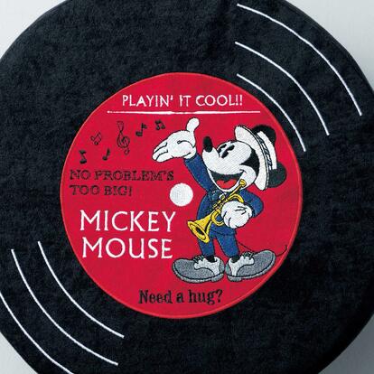 ディズニー】「レコード風クッション」が超お洒落♪ “レトロな