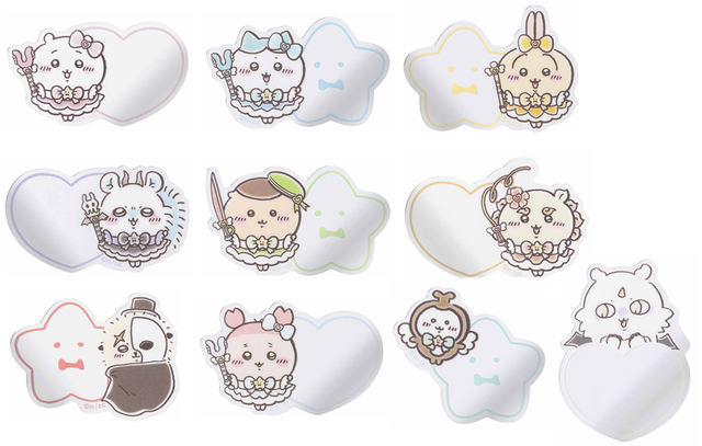 まじかるちいかわ トレーディングミラーステッカー（ブラインド10種）440円／BOX 4,400円