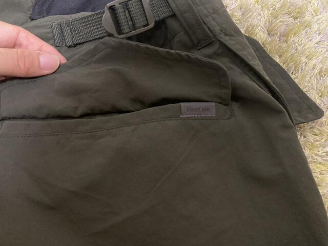 【ワークマン M47タイプユーティリティカーゴパンツ】さりげなくフィールドコアのロゴが！