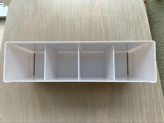 【宝島社　MOOMIN マルチに使えるマグネット収納ボックス 2個セット BOOK 】仕切りは等間隔で設置できる