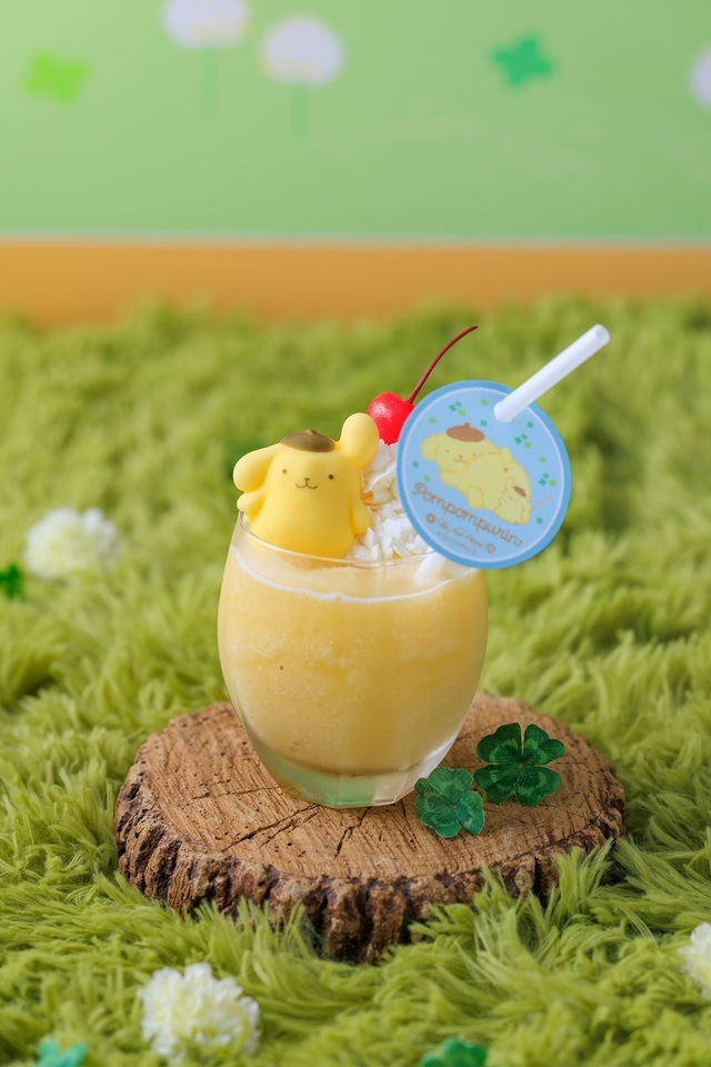しらんぷりんのフローズンミックスジュース(1,500円)【「ポムポムプリン」×「ホテルニューオータニ大阪」スイーツビュッフェ】