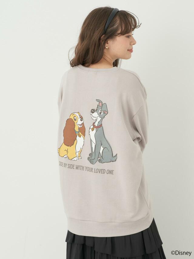 裏毛スウェット ￥4,499｜earth music&ecology ディズニー「犬キャラクター」コレクション