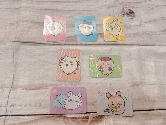 【ちいかわ キラだッッ ホログラムカードメーカー】付属の7枚をホロ仕様にしてみました！
